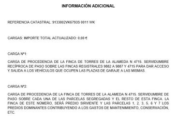 Garaje en TORRES DE LA ALAMEDA