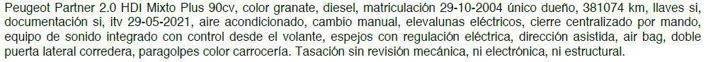 PEUGEOT PARTNER en Toledo