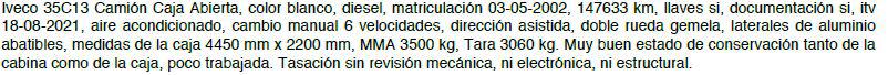 IVECO 35C13 en Toledo