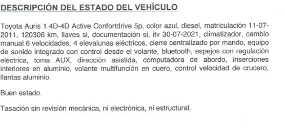 TOYOTA AURIS 1.4 DPF 5P ACT en Toledo